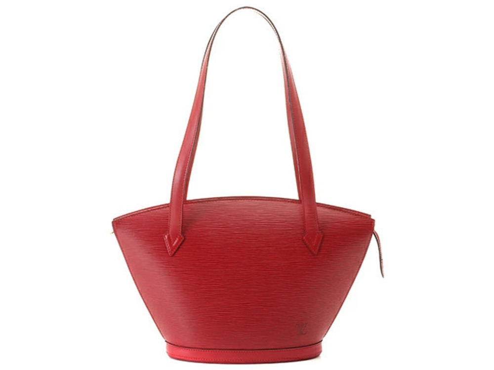 LOUIS VUITTON Shoulder Bag Saint Jacques Long Epi Castilian Red